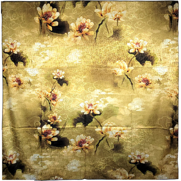 NWT Double Sided Silk Scarf 53x53 Large Square Shawl Wrap XiangYunSha 36761